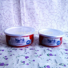 enamel coating red cute ice bowl sets & enamelware eating bowl